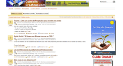 Desktop Screenshot of conseilscreateur.com